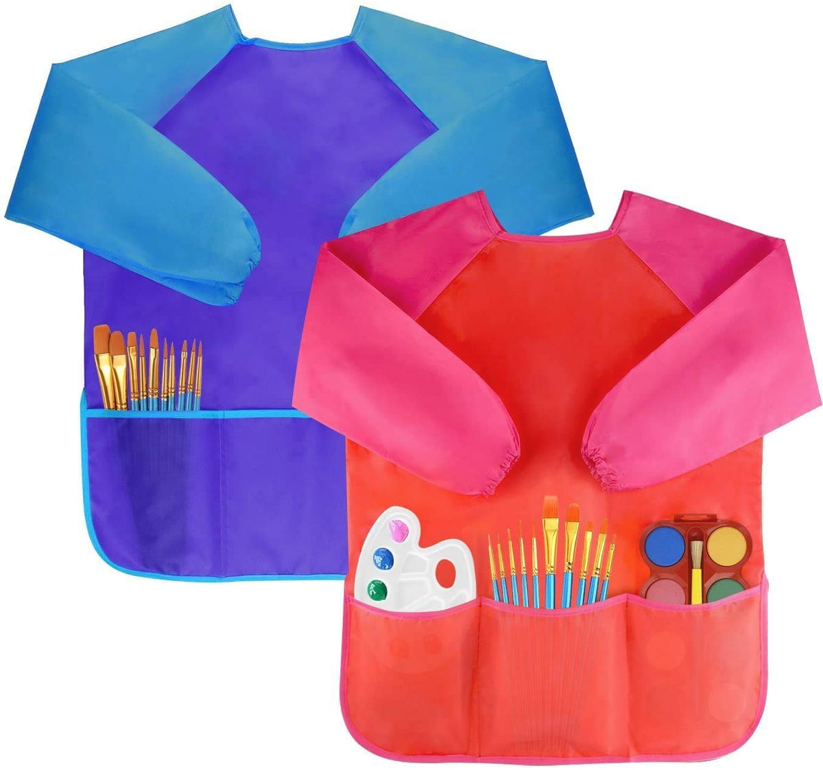Painting aprons with sleeves