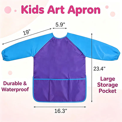Painting aprons with sleeves