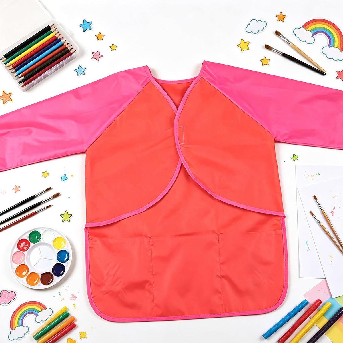 Painting aprons with sleeves