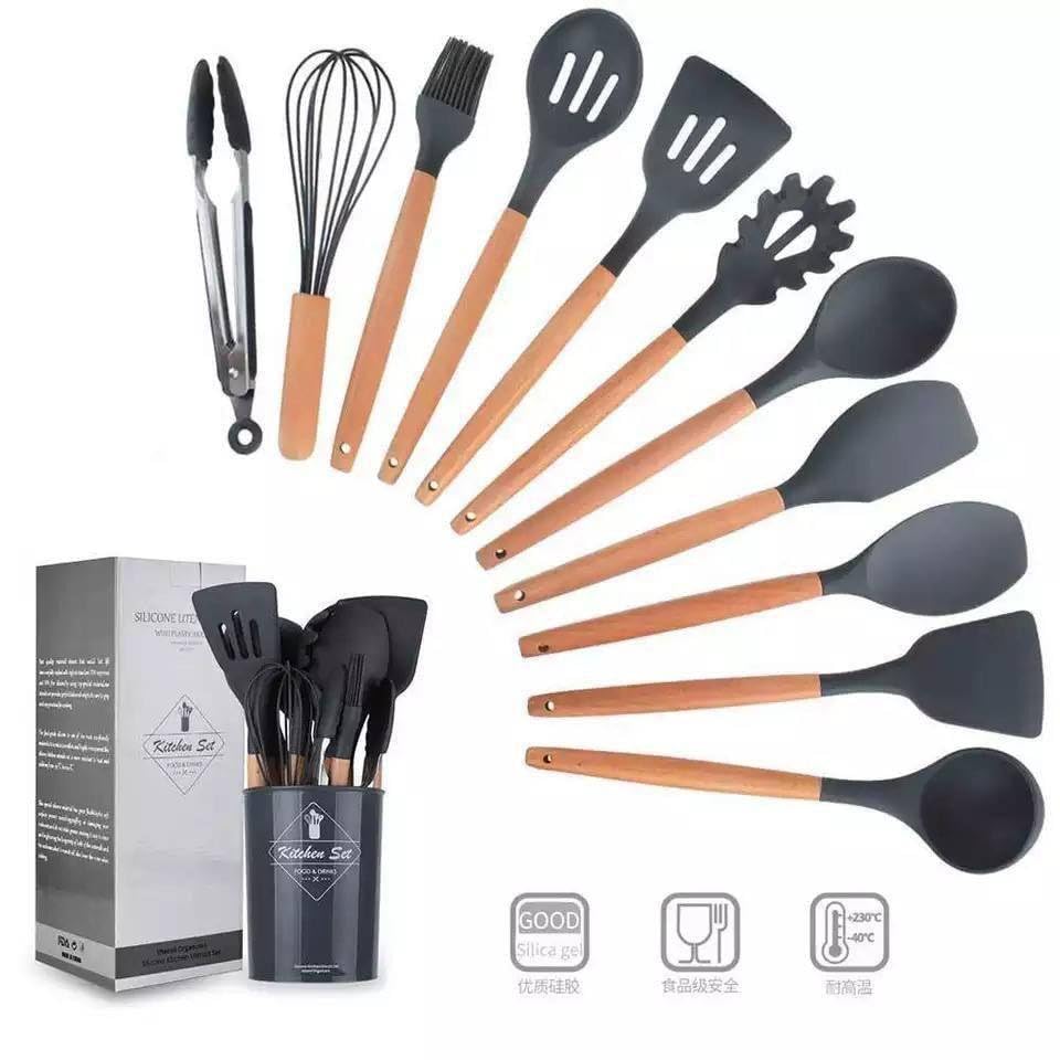 12 pcs silicone utensils - Otloubnow