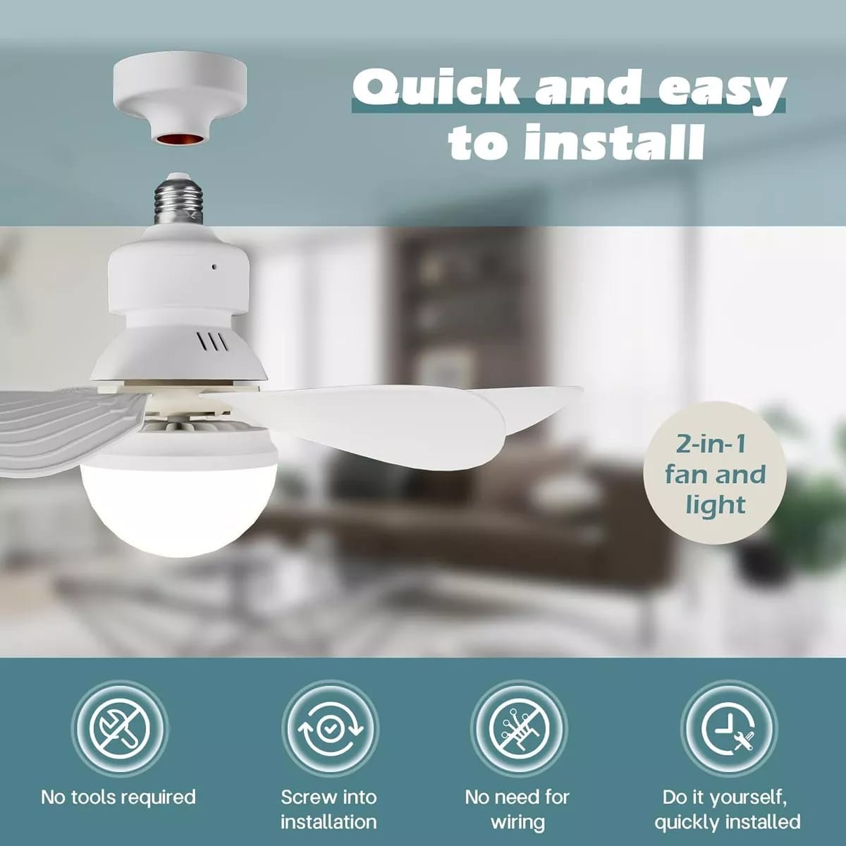 2 in 1 ceiling fan and light - Otloubnow