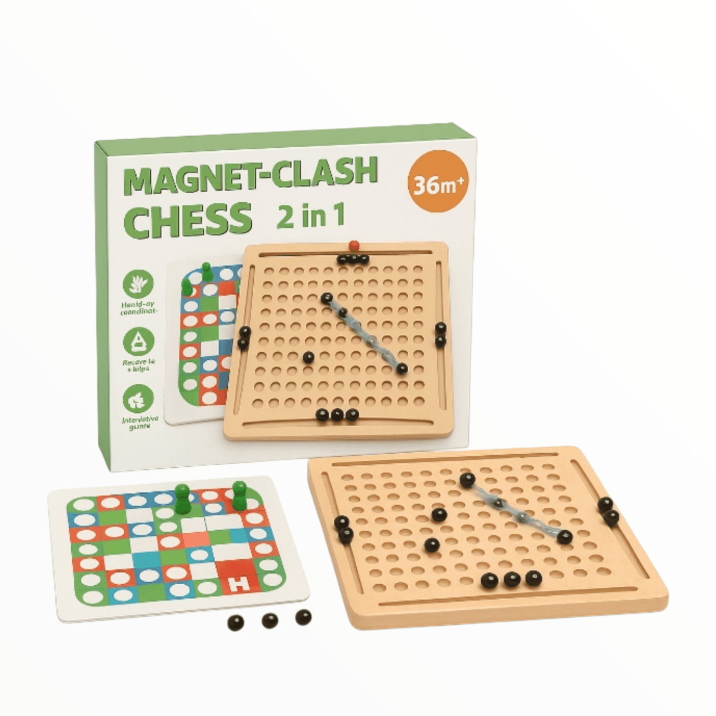 2 in 1 magnet chess and Ludo - Otloubnow