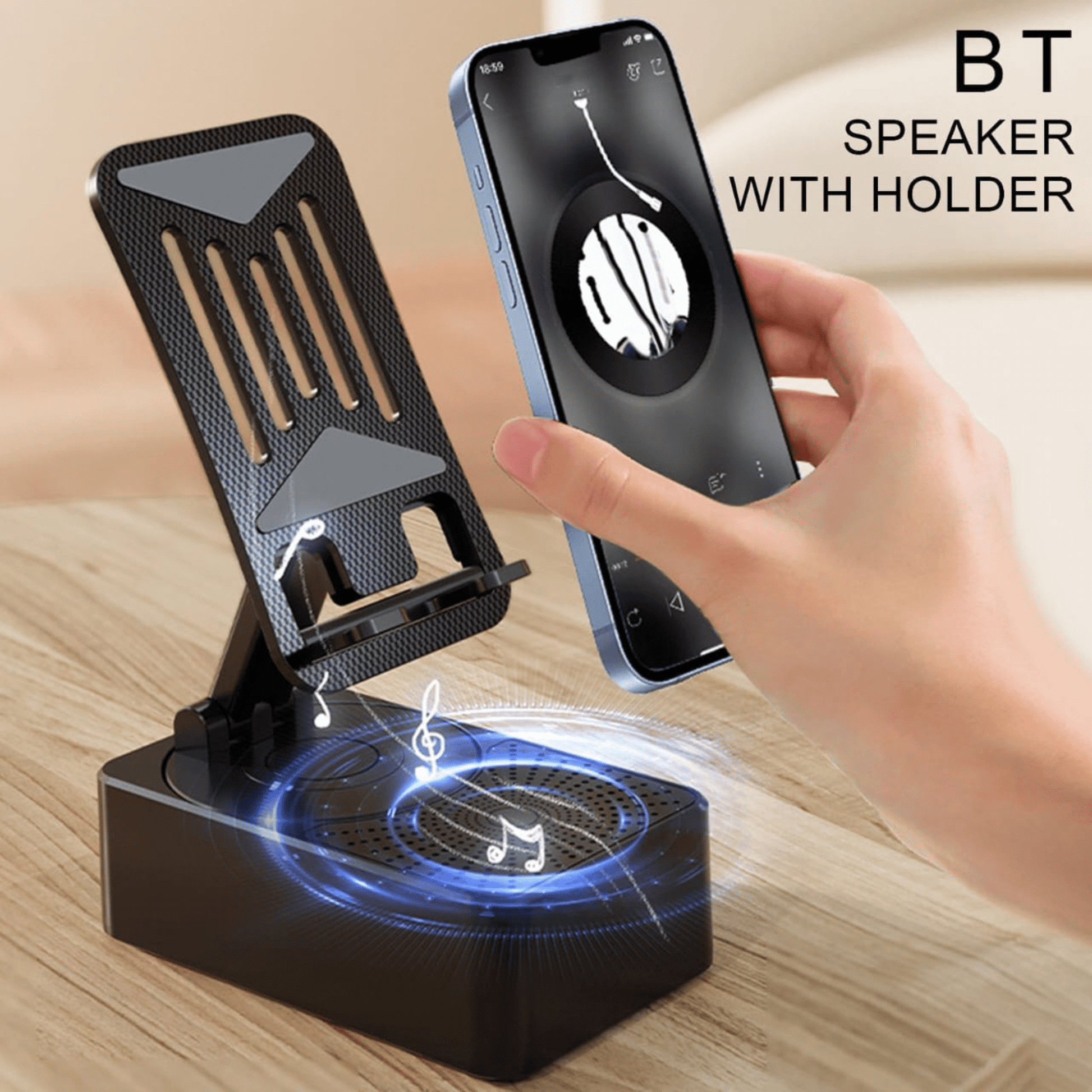 3 in 1 Bluetooth speaker, power bank and phone holder - Otloubnow