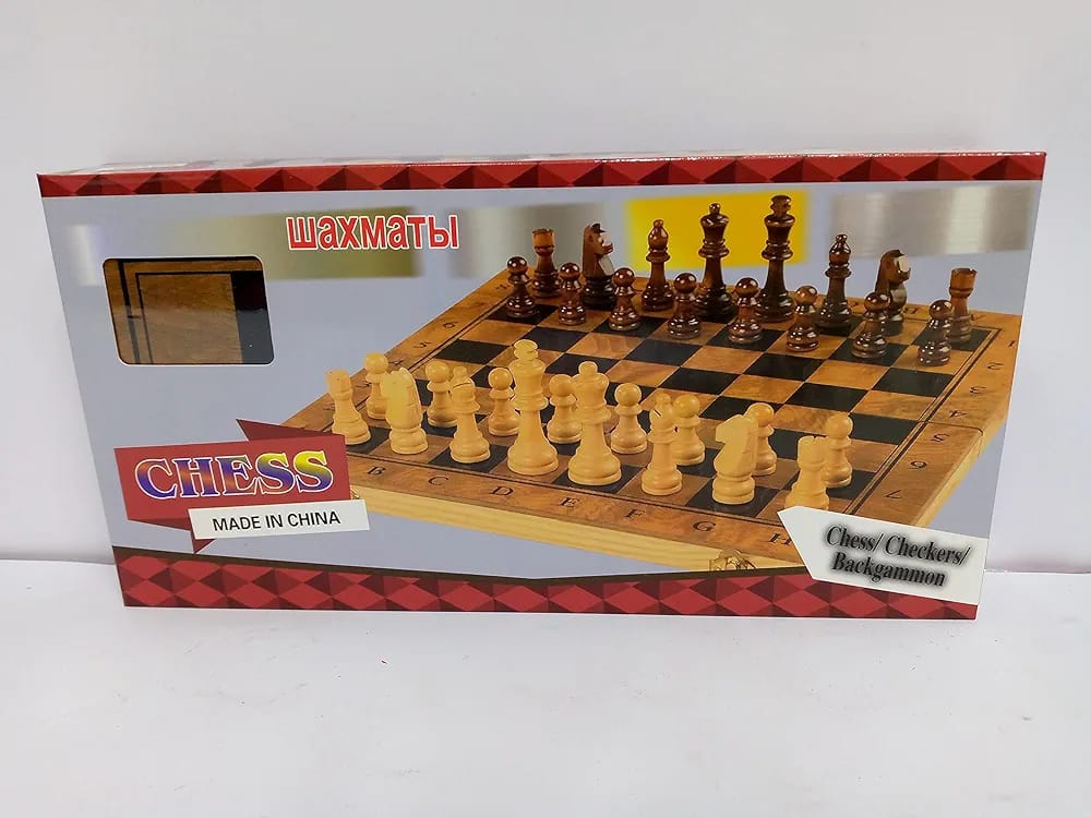 3 in 1 chess checkers backgammon - Otloubnow