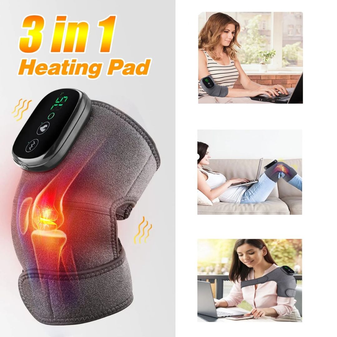 3-in-1 Heated Vibration Joint Massager - Otloubnow