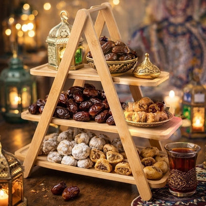 3 tier bamboo tray - Otloubnow