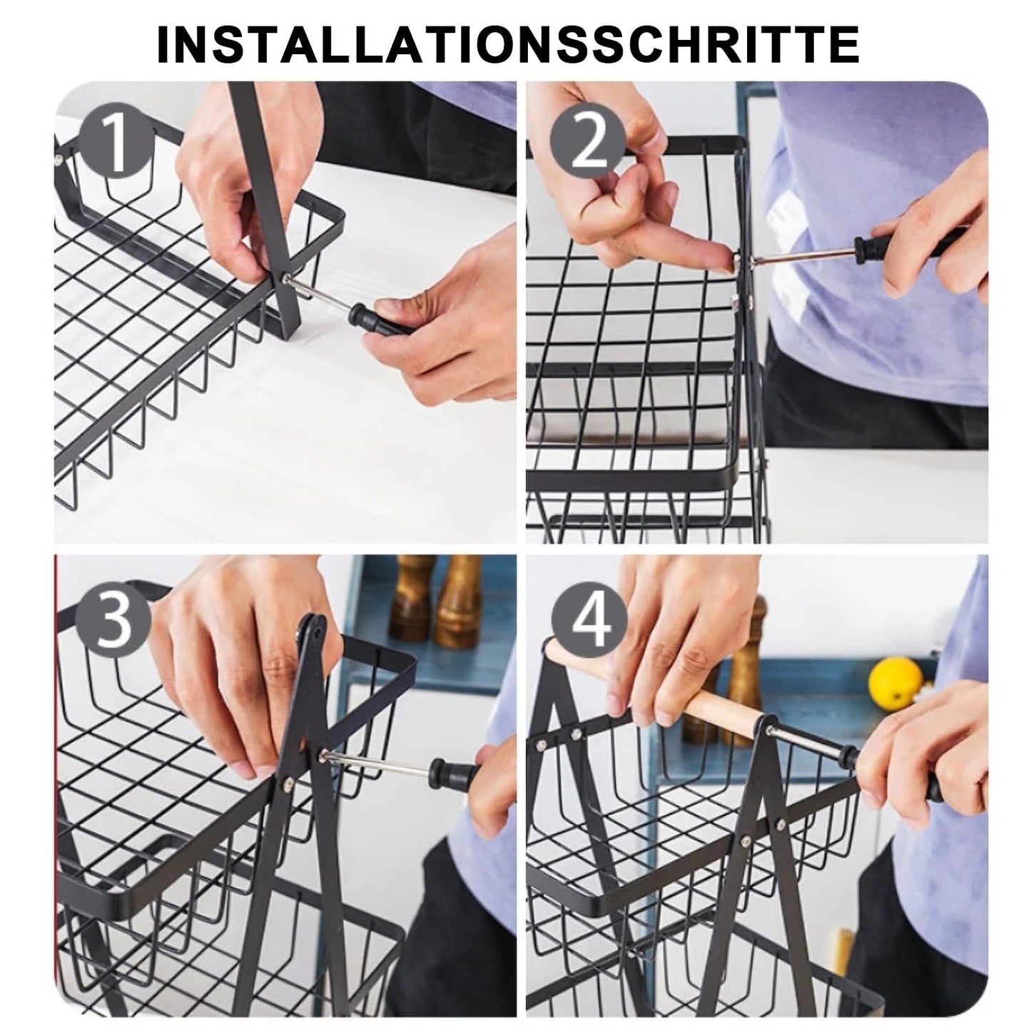 3 tier steel basket - Otloubnow