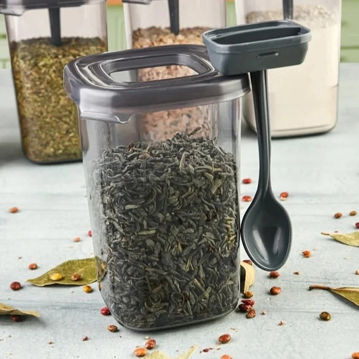 450 ml plastic spice container with spoon - Otloubnow