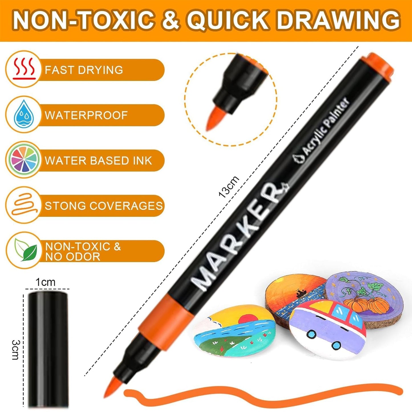 48 colors acrylic markers - Otloubnow