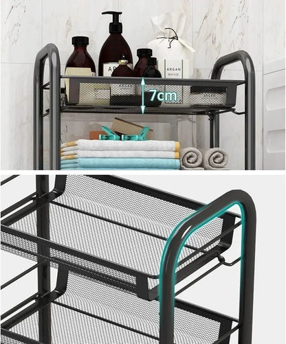 5 racks black metal trolley - Otloubnow