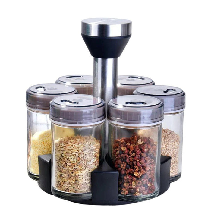 6 jar spice rack organizer - Otloubnow