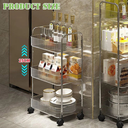 Acrylic storage trolley - 3/4 layers - Otloubnow