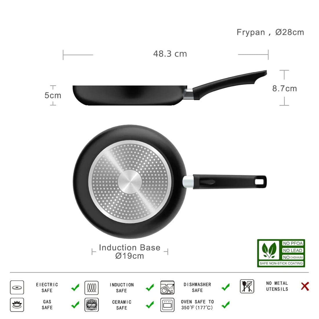 Amazon basics 28 cm fry pan - Otloubnow