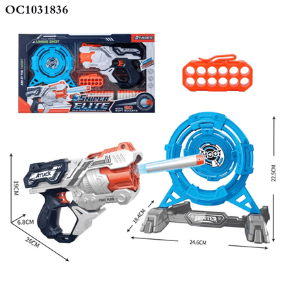 Automatic soft bullet gun with target - Otloubnow