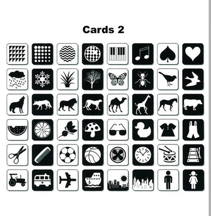 Baby black and white cards - Otloubnow