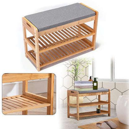 Bamboo shoe rack & bench - Otloubnow