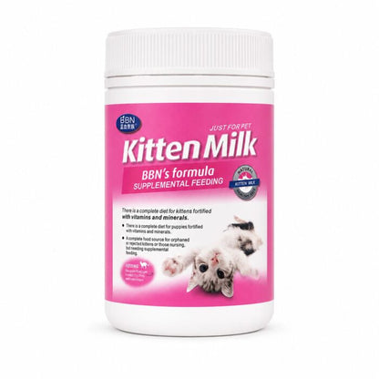 BBN Just For Pet Kitten Milk Formula - 350g Supplemental Feeding Powder - Otloubnow