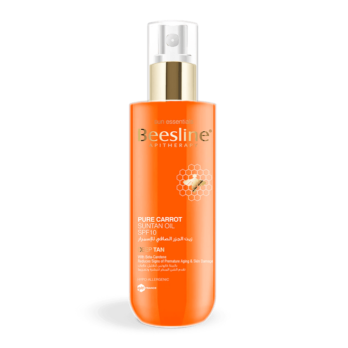 Beesline Pure Carrot Suntan Oil SPF10 200 ML - Otloubnow