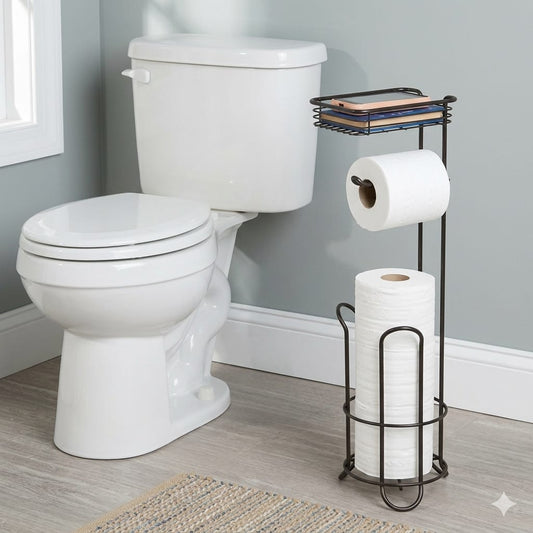 Black toilet paper holder - Otloubnow