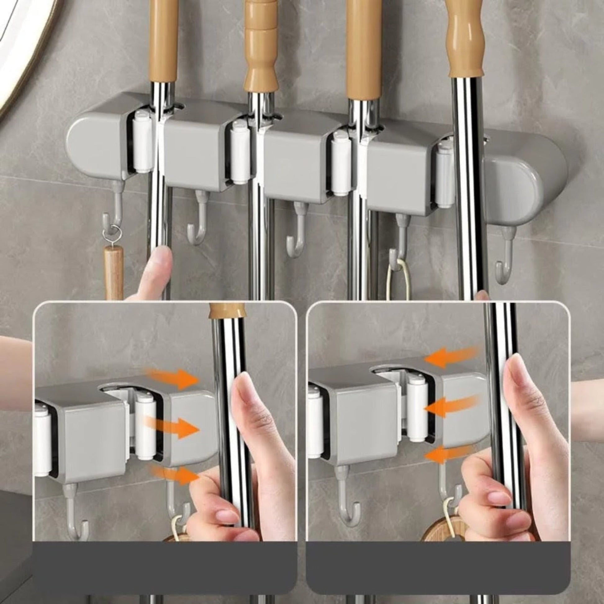 Broom wall mounted hanger - Otloubnow