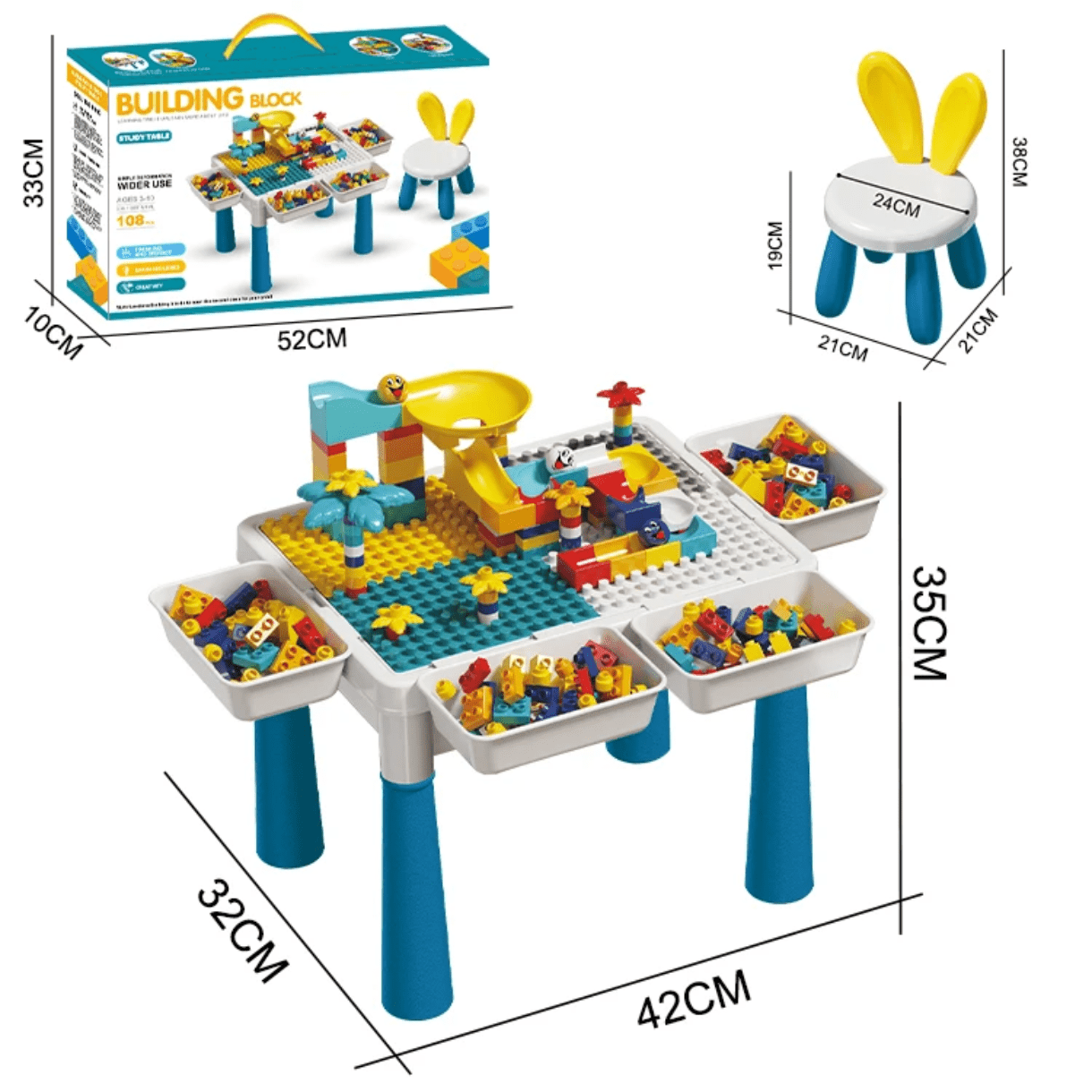 Building blocks study table - Otloubnow