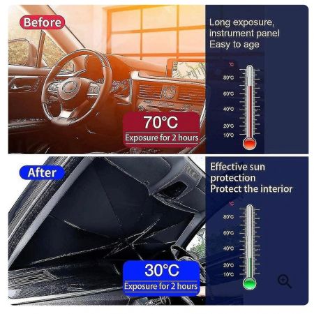 Car sunshade umbrella with cover - Otloubnow