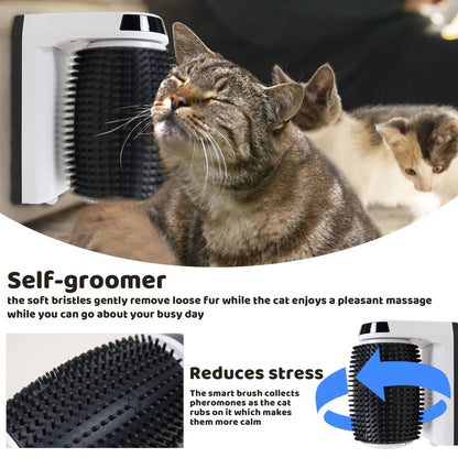 Cat Massage Smart Brush - Self - Cleaning Slicker - Otloubnow