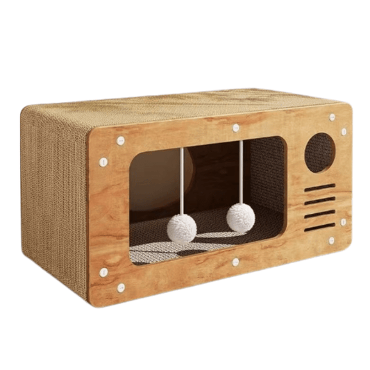 Cat Scratcher House with Ball Toys - Otloubnow