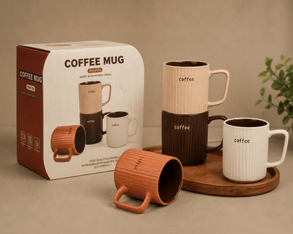 Ceramic coffee mugs - set of 4 - Otloubnow