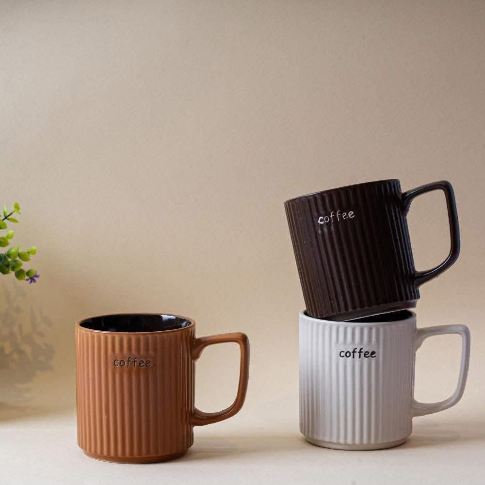 Ceramic coffee mugs - set of 4 - Otloubnow
