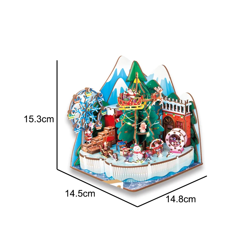 Christmas 3D puzzle and music box - Otloubnow
