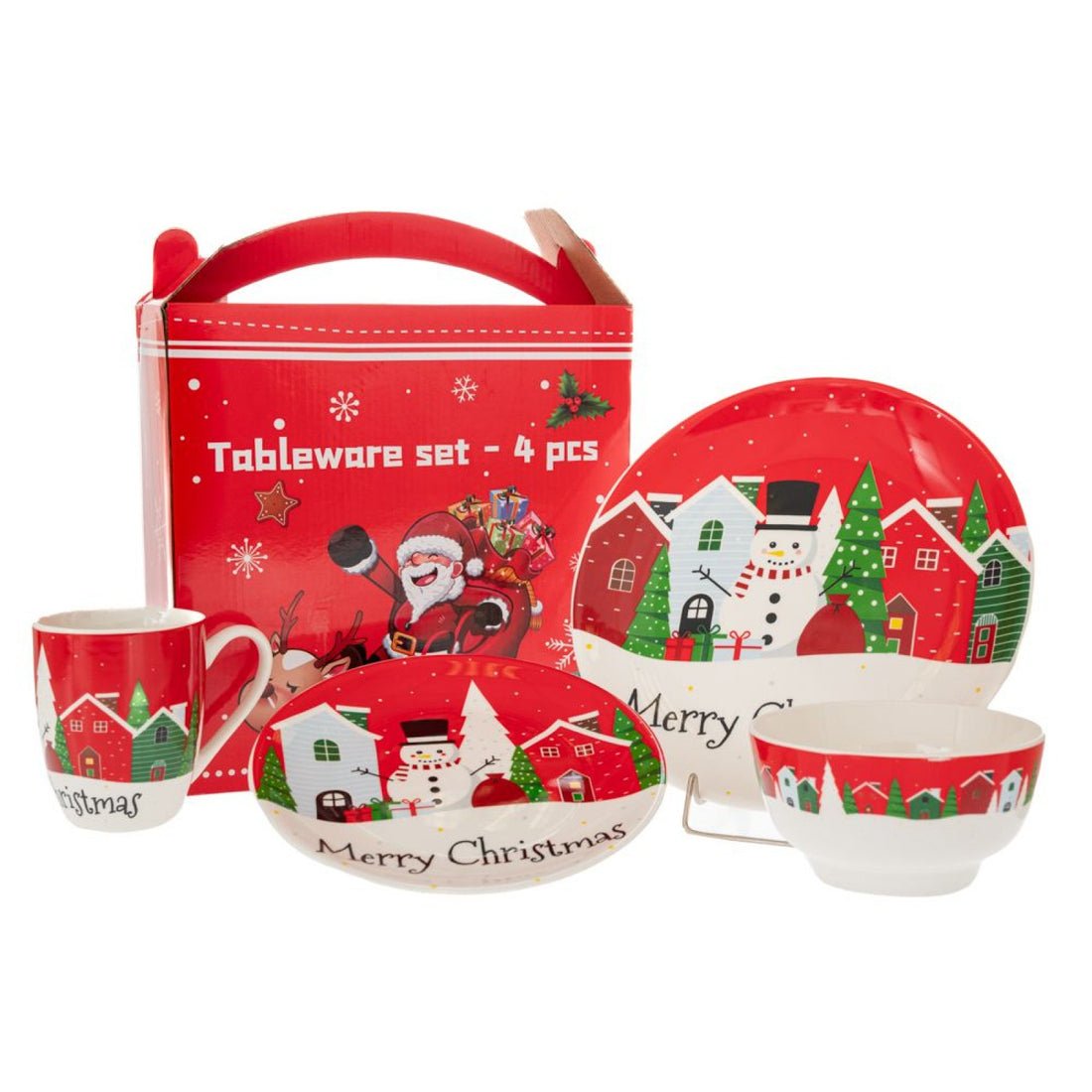 Christmas dinnerware 4 pcs set - Otloubnow