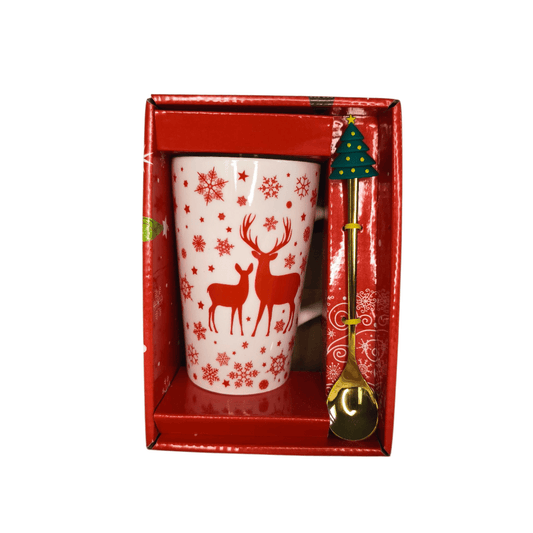 Christmas mug with spoon - Otloubnow