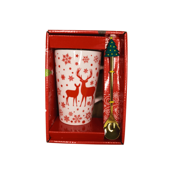 Christmas mug with spoon - Otloubnow