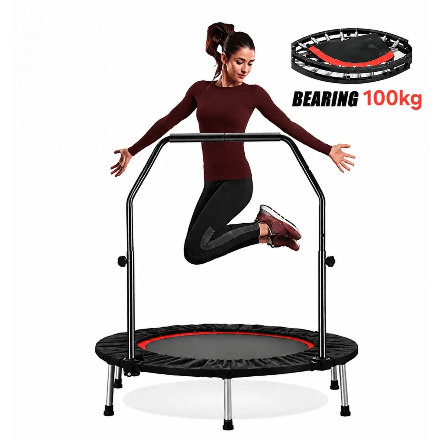 Circular trampoline with handles - Otloubnow