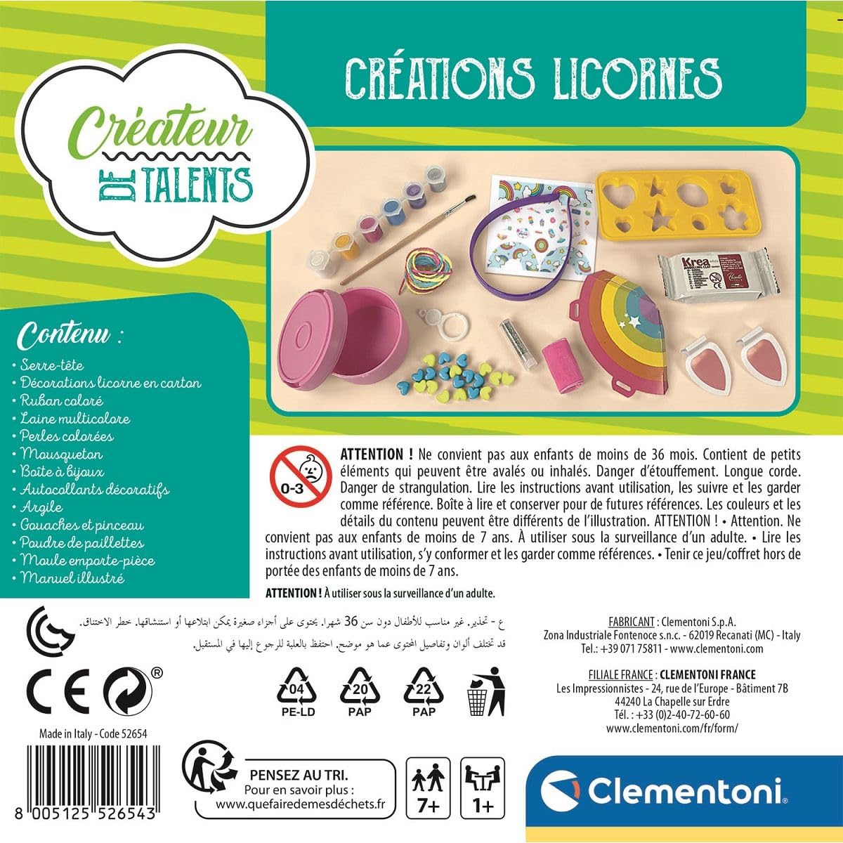 Clementoni creations licornes - Otloubnow