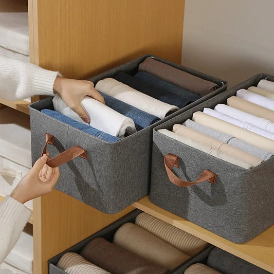 Closet foldable storage basket - Otloubnow