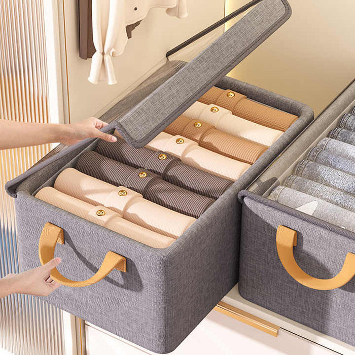 Closet organizer with transparent lid - Otloubnow