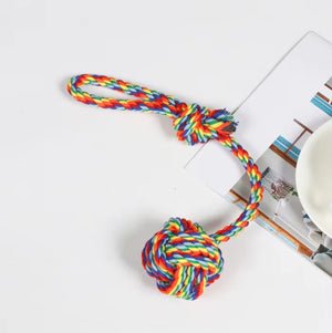 Cotton Hand Pull Ball Bite Resistant Dog Toy - Otloubnow