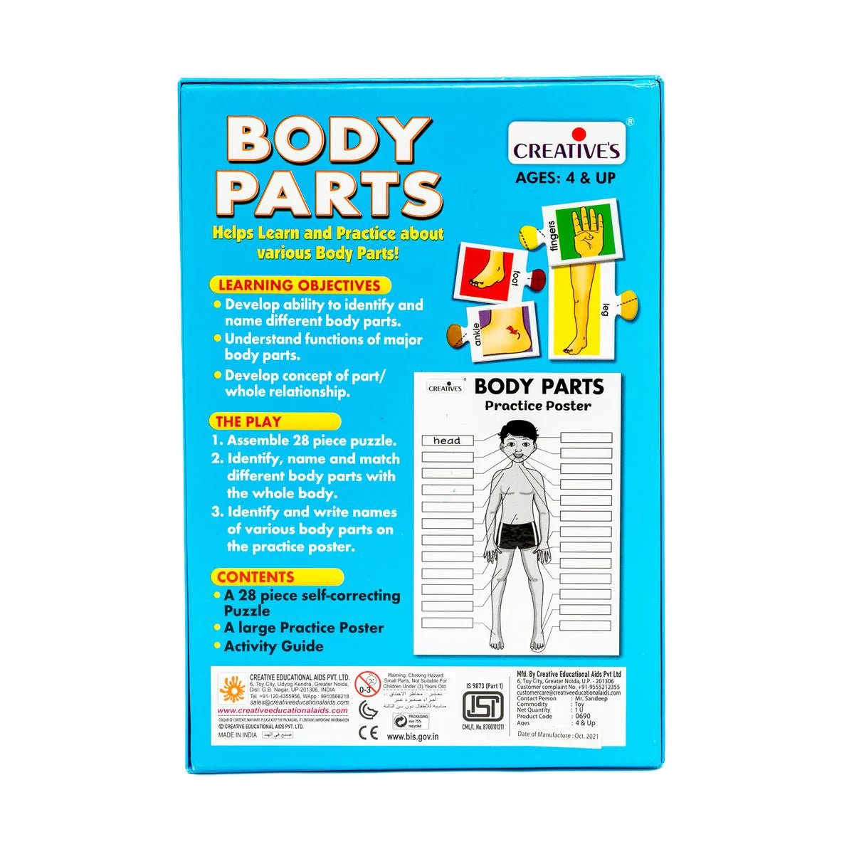 Creatives Body parts puzzle - Otloubnow