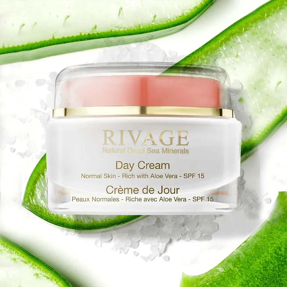 Day Cream with Aloe Vera for Normal Skin – SPF 15 – Jar 50ml - Otloubnow