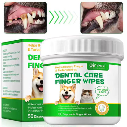 Dental Care Organic Pet Finger Wipes - Otloubnow