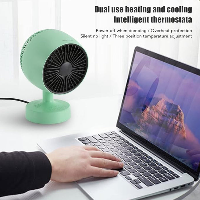 Desktop mini portable fan and heater - Otloubnow