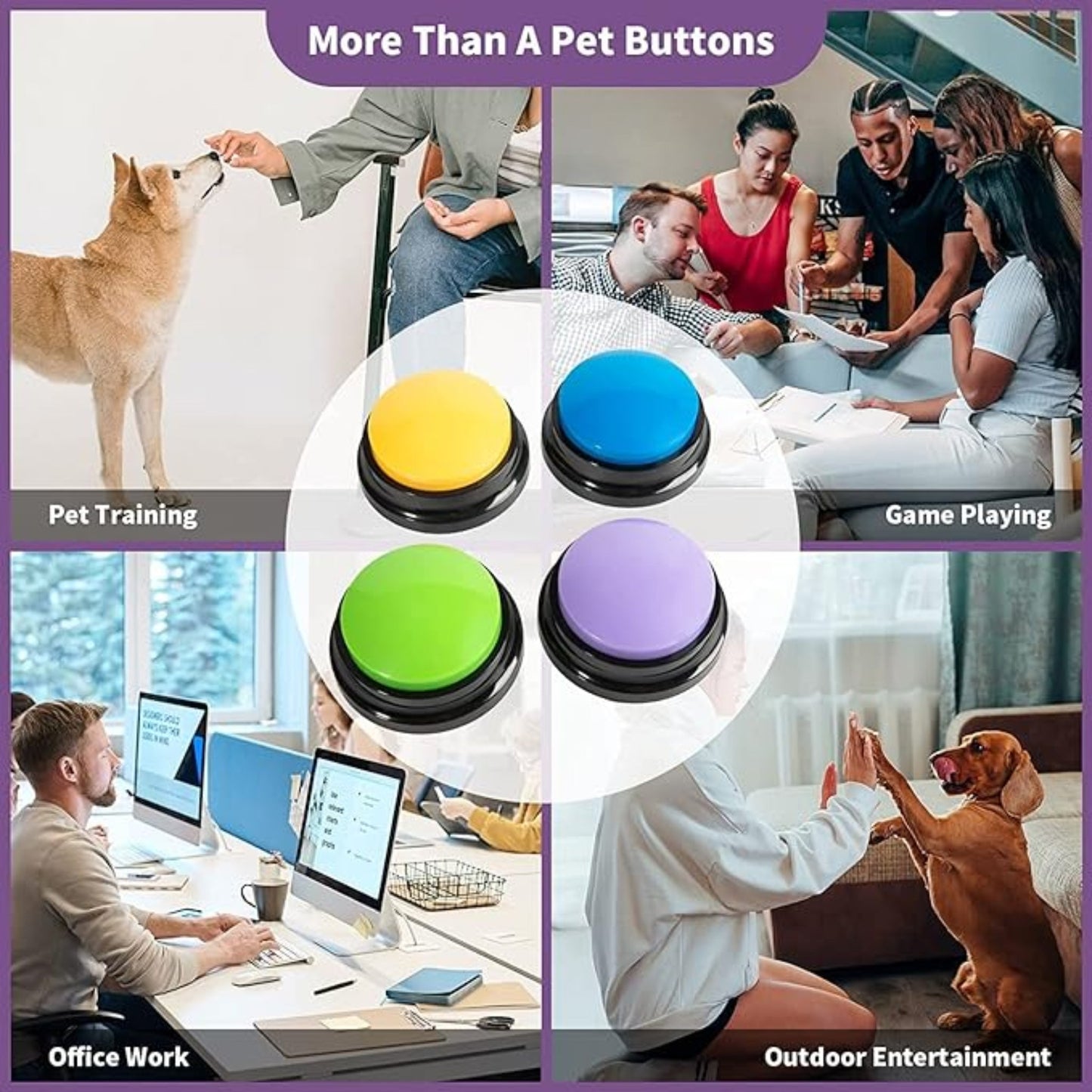 Dog Training Buttons for Effective Communication - Otloubnow