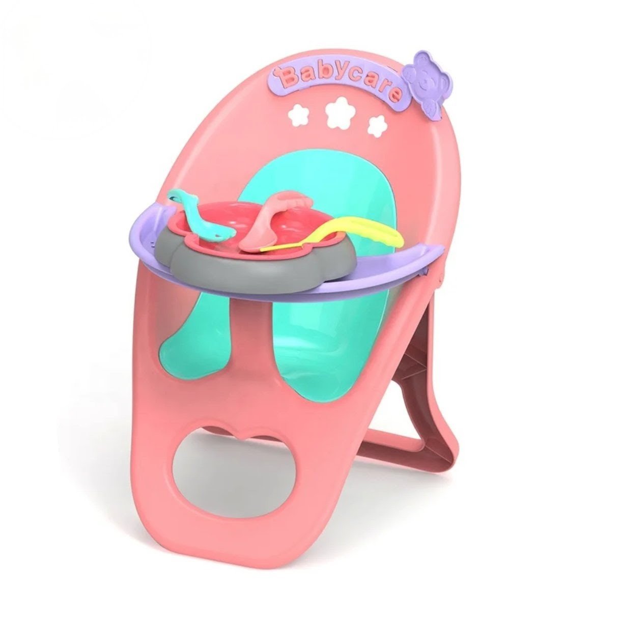 Doll set with high chair and accessories - Otloubnow