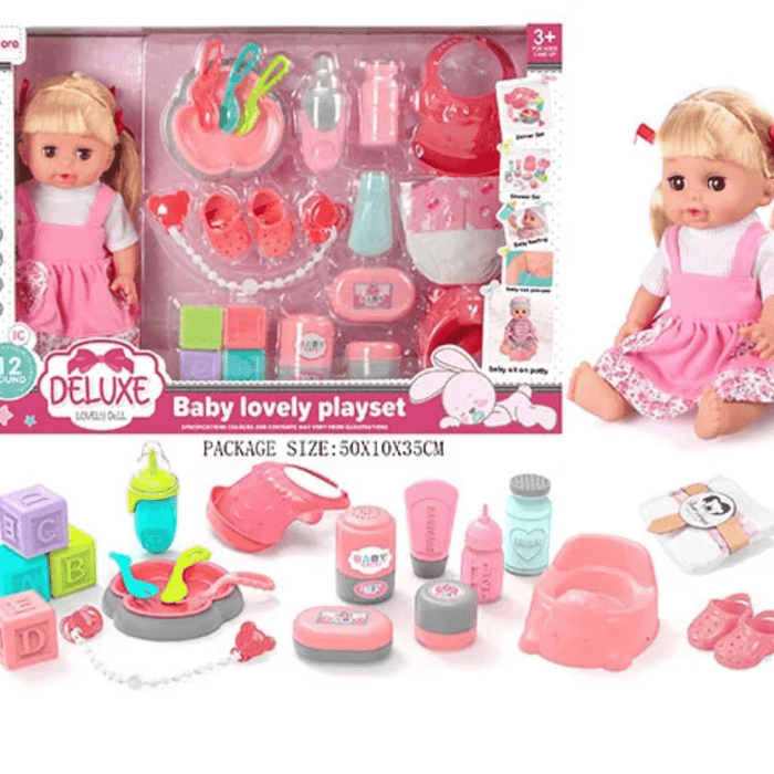 Doll with 20 accessories - Otloubnow