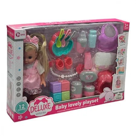 Doll with 20 accessories - Otloubnow