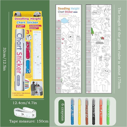 Doodling height chart - animals - Otloubnow