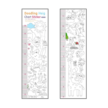 Doodling height chart - animals - Otloubnow