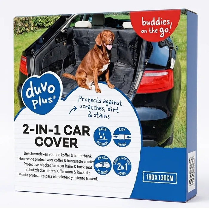 Duvo 2-in-1 Car Trunk & Back Seat Cover (180 x 130cm) - Otloubnow